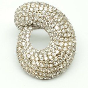 925 Sterling Silver Cubic Zirconia Dome Ring Size